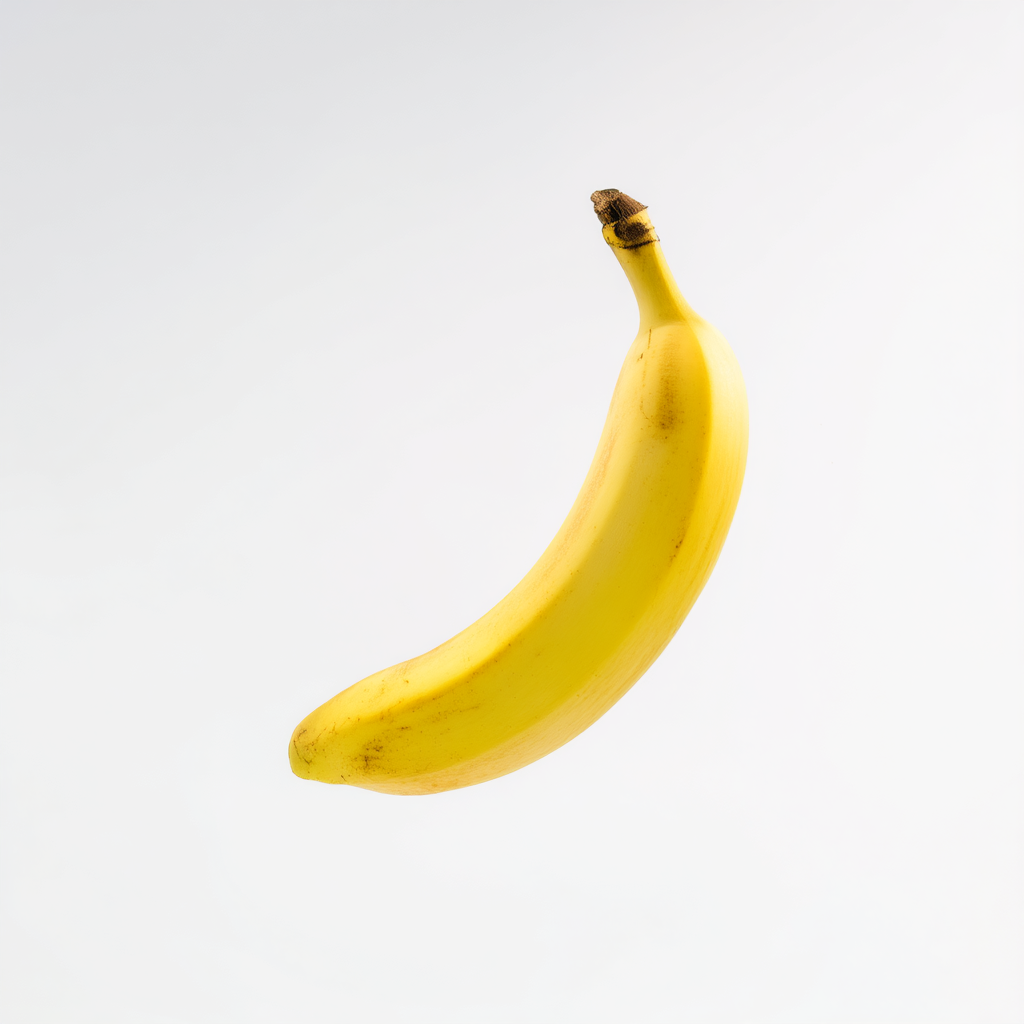 A perfectly ripe banana