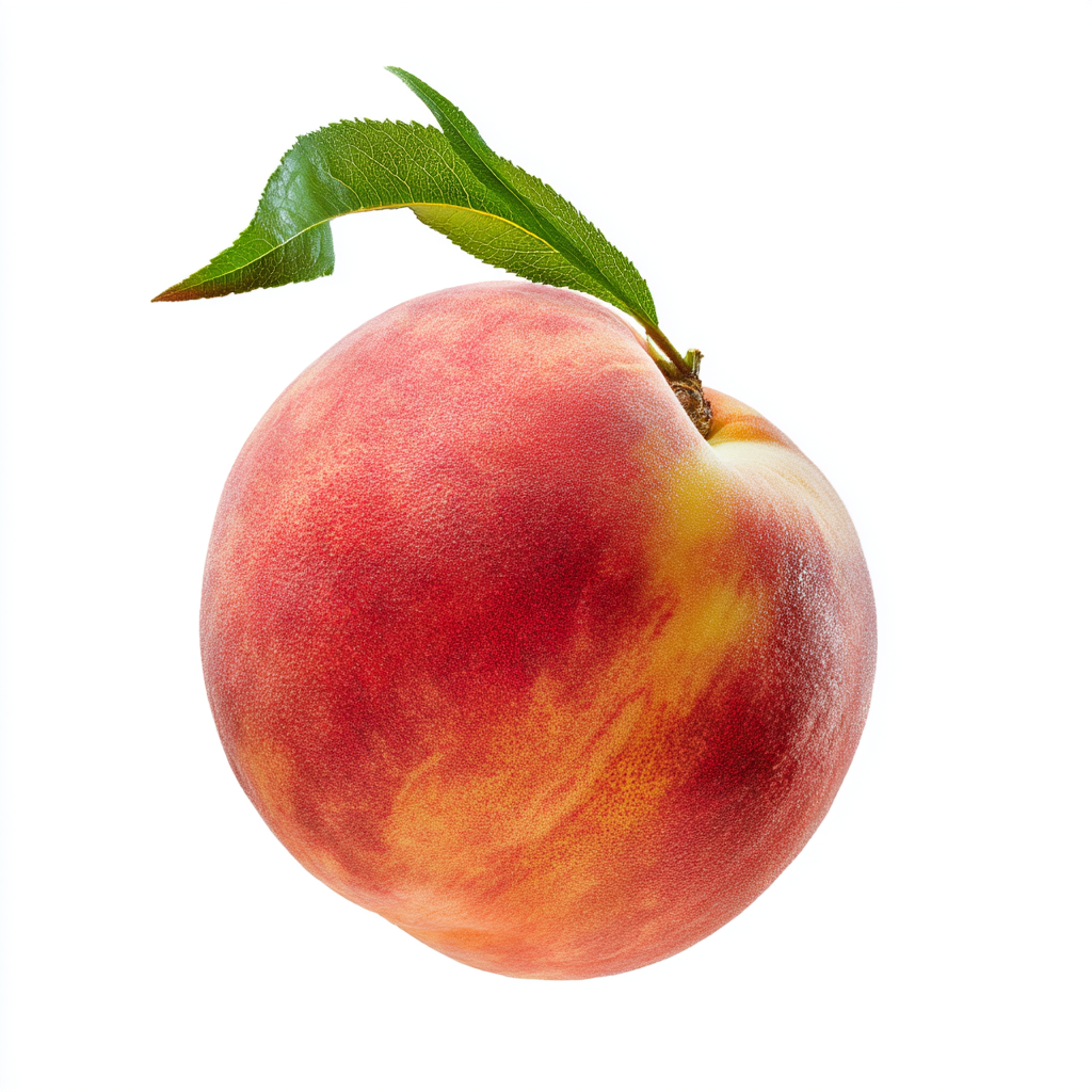 A perfectly ripe peach