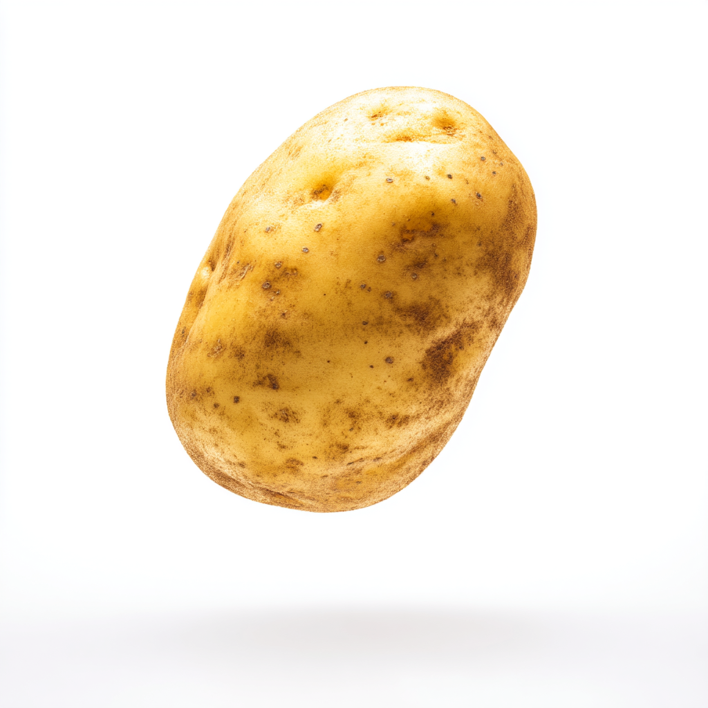 A perfectly ripe potato