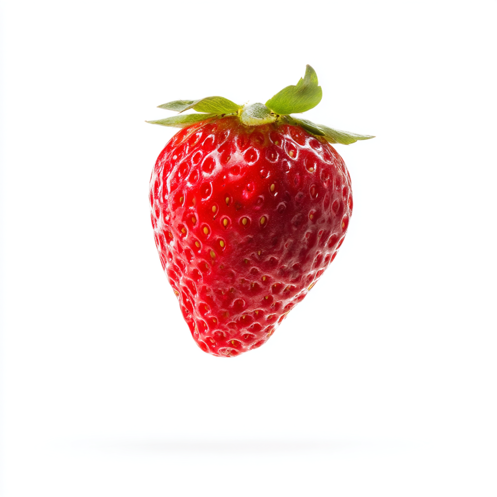 A perfectly ripe strawberry